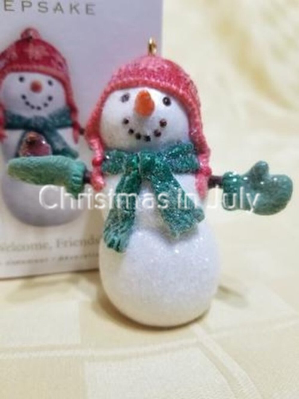 Hallmark 2007 Welcome Friends Snowman Christmas Ornament